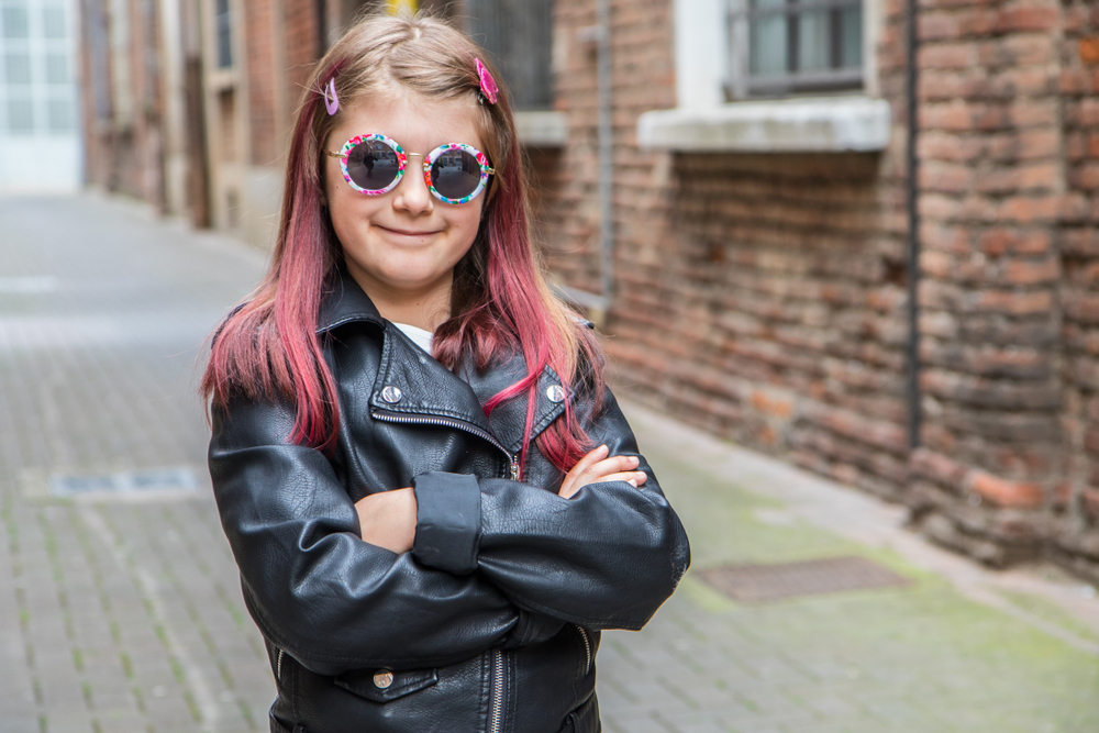 Leather jacket girls