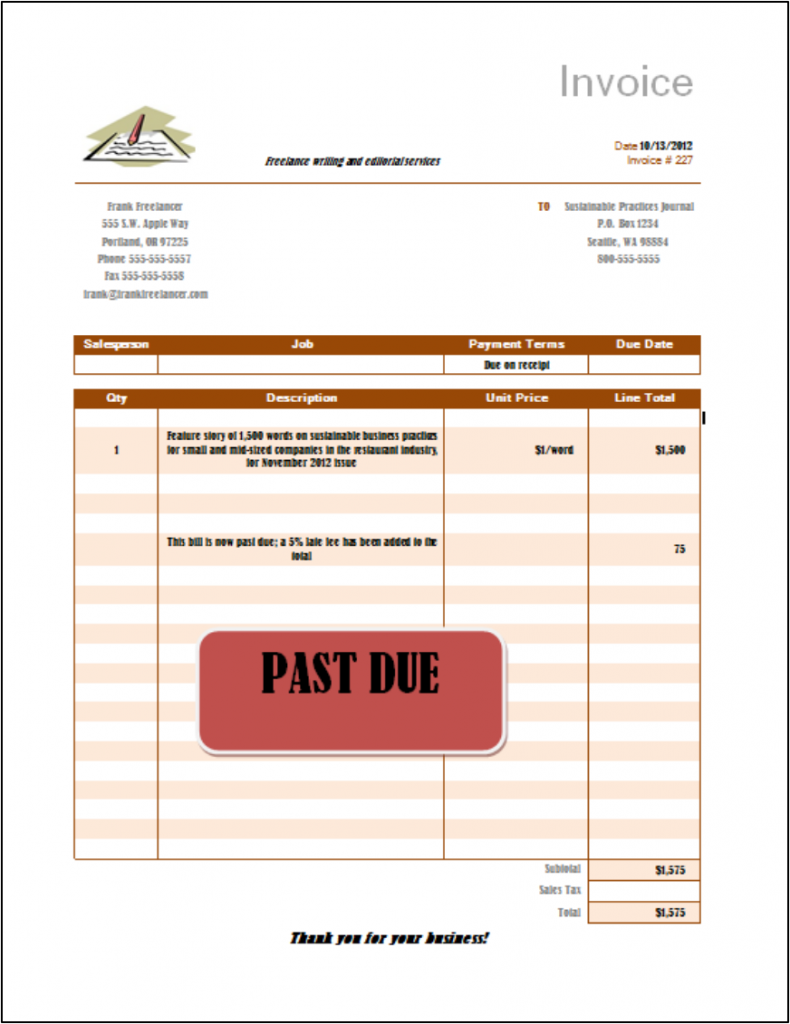 Invoice for your business